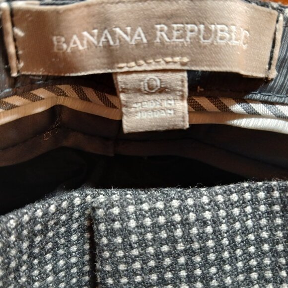 BANANA REPUBLIC Wool Blend Gray Dress Trousers 0R - EUC - Picture 7 of 9